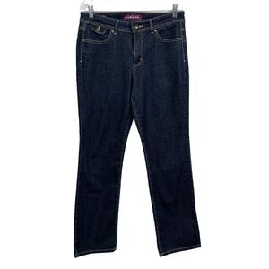 Gloria Vanderbilt Womens Gwen Jeans Straight Leg Stretch‎ 5 Pocket Blue Size 10